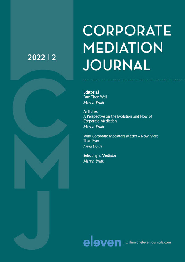 Corporate Mediation Journal (CMJ)